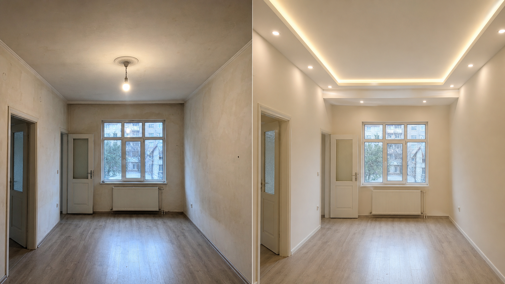 Alçıpan Asma Tavan — Öncesi ve Sonrası: öncesi görünümü